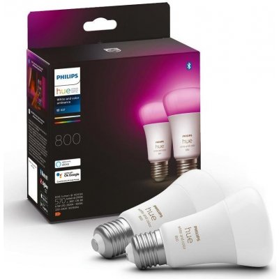 Philips SADA 2x LED Stmívatelná žárovka Hue WACA A60 E27/6,5W/230V 2000-6500K P4645 – Zboží Mobilmania
