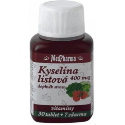 MedPharma Kyselina listová 400 mcg 37 tablet