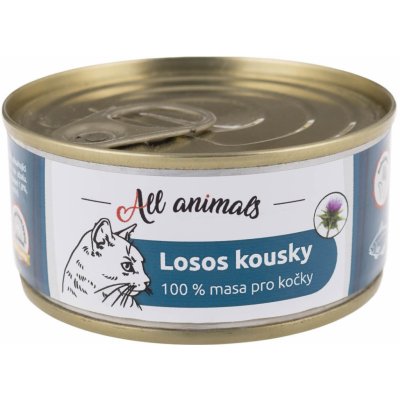 All Animals Cat losos kousky 100 g