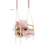 Kruzzel 18027 Interiérová houpačka 3v1 růžová – Zboží Dáma