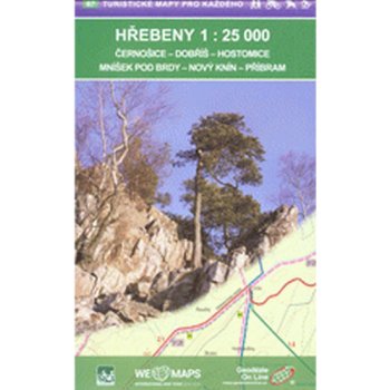 Mapa turistická a cyklomapa Hřebeny 1:25 t. od 103 Kč - Heureka.cz