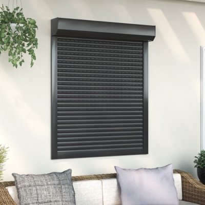 vidaXL Předokenní roleta hliníková 100 x 120 cm antracitová – Sleviste.cz