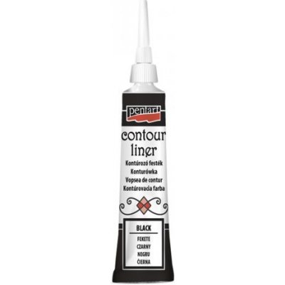 Pentart Konturovací liner univerzální 20 ml ČERNÁ – Zboží Dáma
