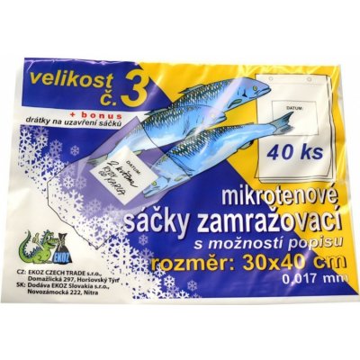 Sáčky zamražovací č. 3 30 x 40 mm transparentní – Zboží Mobilmania