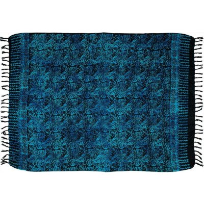 Sarong pareo BOB Batik Floral Paisley modrý – Hledejceny.cz