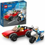 LEGO® City 60392 Honička auta s policejní motorkou – Zboží Mobilmania