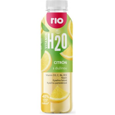 Rio H2O Vitamínová voda citron 6 x 400 ml – Hledejceny.cz