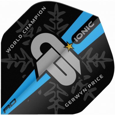 Red Dragon Letky Gerwyn Price World Champion Blue Logo RF6577 – Zboží Dáma