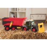 Dickie Happy Traktor s přívěsem 65 cm – Zboží Mobilmania