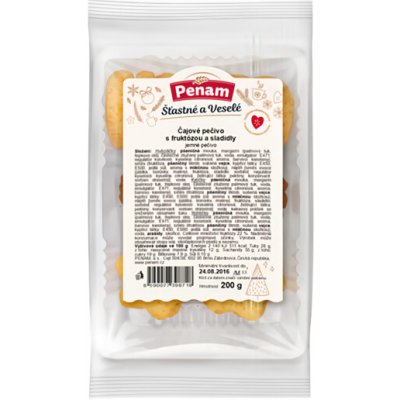 Penam Čajové pečivo s fruktózou a sladidly 200 g – Zboží Dáma