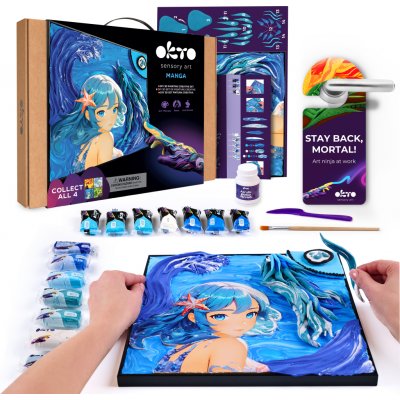 OKTO Manga motiv živlů "Voda" 30x40 cm – Sleviste.cz