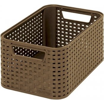 CURVER Úložný box "RATTAN STYLE2" - S - dark mocha