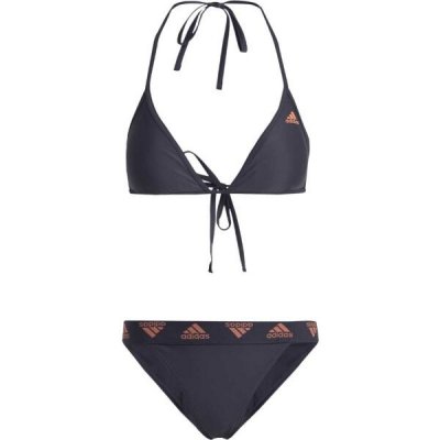 adidas Triangle bikini dámské dvoudílné plavky tmavě šedá – Zboží Dáma adidas Triangle bikini dámské dvoudílné plavky tmavě šedá – Zboží Dáma