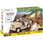 COBI 2298 World War II 1:35 Americký terénní automobil Jeep Willys MB - SAS – Zboží Dáma