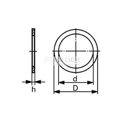 těsnící kroužek 12x16x1.5 Al-hliník DIN 7603 – Zbozi.Blesk.cz