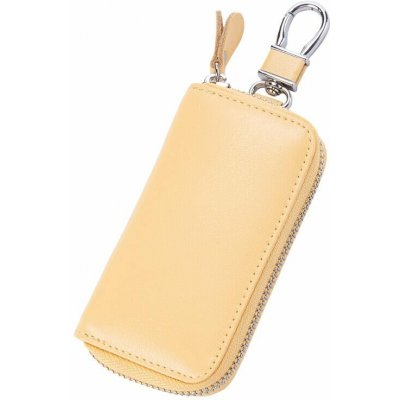 Klíčenka decoDoma Kožené pouzdro na klíče žlutá – Zboží Dáma