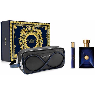 Versace Pour Homme Dylan Blue pro muže EDT 100 ml + EDT 10 ml + kosmetická taška dárková sada – Sleviste.cz