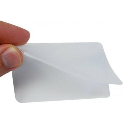 Fólie laminovací 54x86 mm, 125 mic, na kreditní karty,100 ks – Zboží Mobilmania