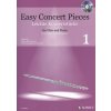 Noty a zpěvník Easy Concert pieces 1 + CD pro příčnou flétnu a klavír