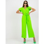 Rue Paris Neonově dlouhý elegantní overal wn-ko-8117.05p-fluo green – Zboží Mobilmania