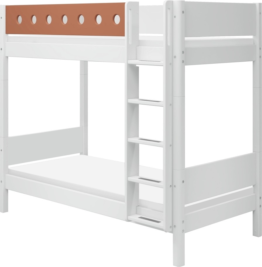 Flexa White extra vysoká bílá / rumělková