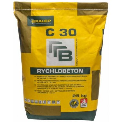Mrazuvzdorný rychlobeton BRALEP C 30 25Kg – Hledejceny.cz
