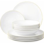 Seltmann Weiden Jídelní sada LIBERTY GOLDRIM , zlatá 12 ks – Zboží Dáma