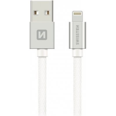 Swissten Datový Kabel Textile Usb / Lightning Mfi 2,0 M Stříbrný – Hledejceny.cz