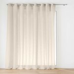Douceur d'intérieur Široký závěs s kroužky, efekt lnu, CARLIN, 300 x 240 cm béžová – Hledejceny.cz
