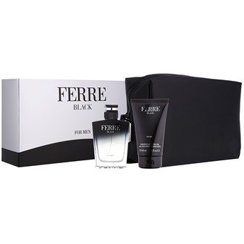 Gianfranco Ferre Ferre Black EDT 100 ml + 100 ml sprchový gel + etue dárková sada