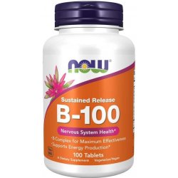 NOW Vitamin B-100 Complex 100 rostlinných kapslí