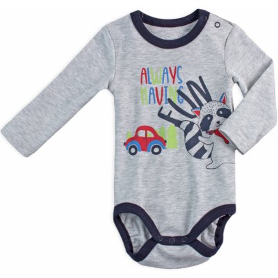 Kojenecké body VENERE ALWAYS FUN šedé – Zboží Dáma