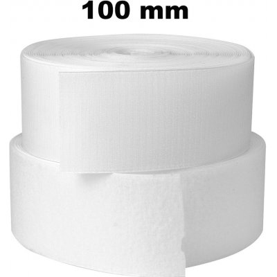 Pásek na suchý zip našívací Háček a Smyčka set bílý 100 mm x 25 bm – Hledejceny.cz