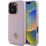 Guess PU Grained 4G Small Metal Logo MagSafe pro iPhone 16 Pro Max Pink – Zboží Mobilmania