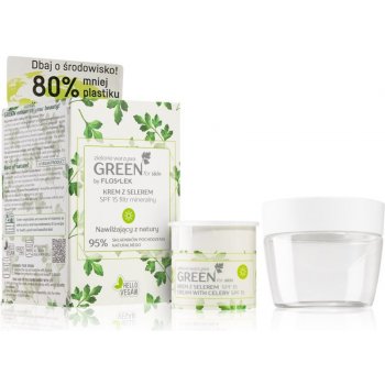 FlosLek Laboratorium GREEN for skin hydratační denní krém SPF15 50 ml