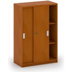 Mirelli, Zasouvací kancelářská skříň 800 x 400 x 1200 mm, třešeň – Zboží Dáma