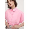 Dámská košile Answear Lab bavlněná košile růžová relaxed s klasickým límcem pk2705.IW