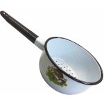 Smaltovaný cedník modrý 1,5L Houby – Zbozi.Blesk.cz