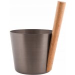 Rento 176836 hliníkové vědro s rukojetí 5L Dehtově hnědá – Zboží Mobilmania