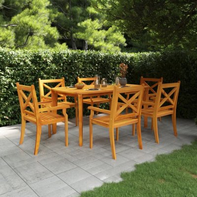 OMAXI 107911 Zahradní stůl 160 x 90 x 75 cm masivní akáciové dřevo – Hledejceny.cz