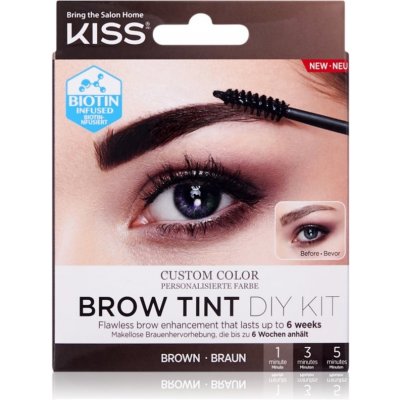Kiss Sada na barvení obočí Brow Tint Diy Kit Brown 20 ml – Zbozi.Blesk.cz