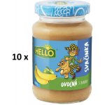 Hello ovocná přesnídávka s Banány 10 x 190 g – Zboží Dáma