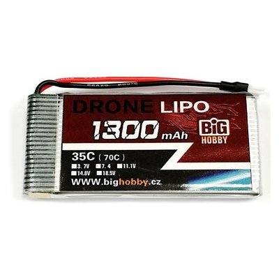 DRONE LIPO Li-pol baterie 1300mAh 1S 35C 70C – Hledejceny.cz