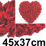 Svatební dekorace na auto SRDCE 45 x 37 cm (1ks/bal) – Sleviste.cz