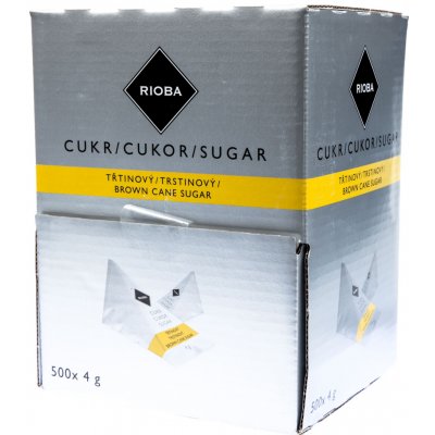 Rioba Cukr třtinový pyramidky 500 x 4 g – Sleviste.cz