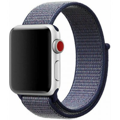 SES Nylonový pásek pro chytré hodinky Apple Watch 42 mm 2.+3.série - tmavě modrý 8720 – Zboží Mobilmania