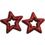 www.susenerostliny.cz Hvězda glitter 7cm červená, cena za 24ks – Hledejceny.cz