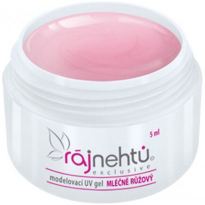 Ráj nehtů UV gel modelovací mléčně růžový 5 ml – Sleviste.cz