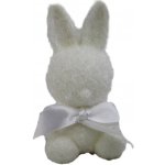 Zajíček 9cm flokovaný, bílý – Hledejceny.cz