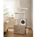 Feandrea škrabadlo se skříňkou na toaletu 58 x 50 x 140 cm – Zboží Dáma